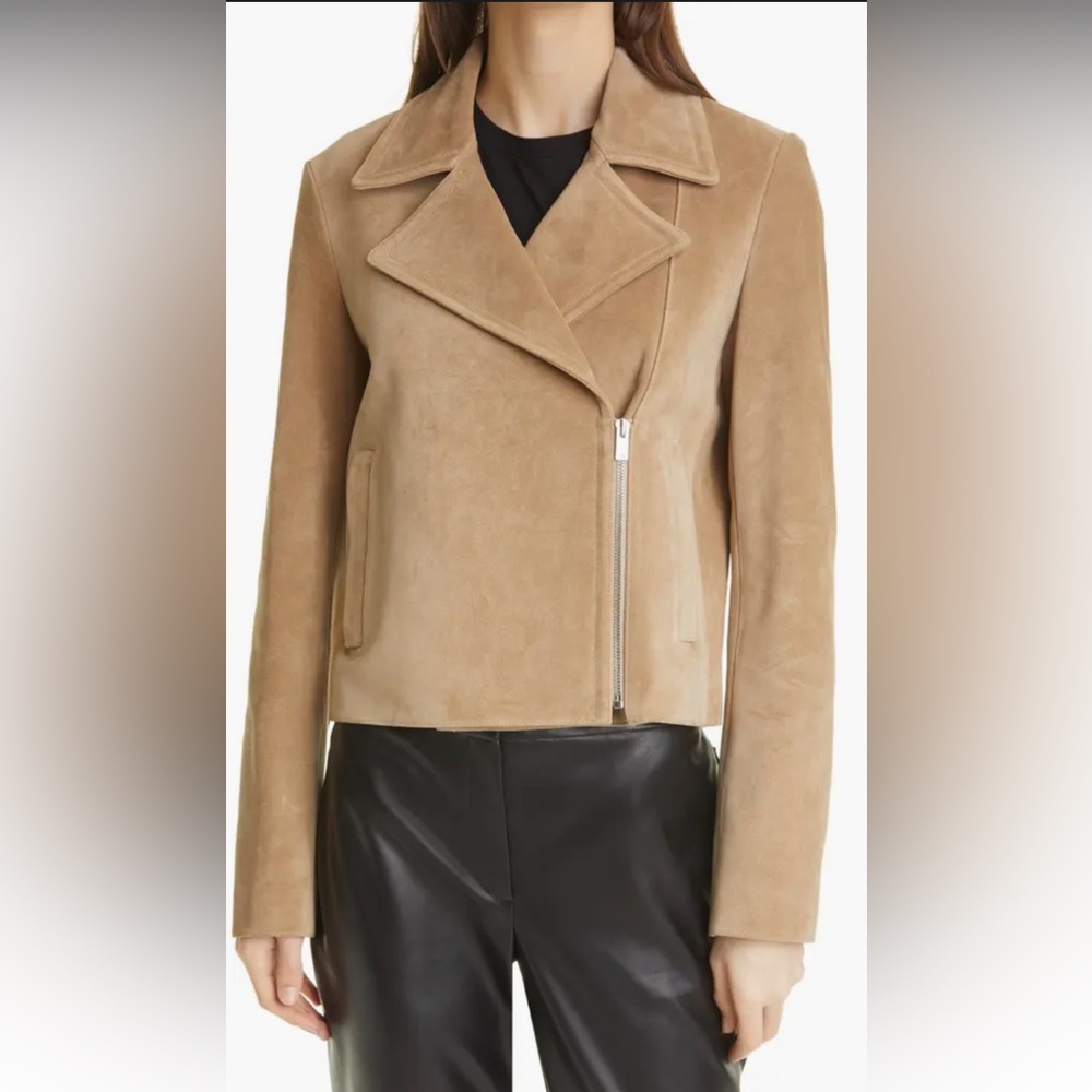 Theory Suede Moto Jacket